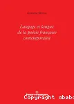 Langage et langue de la poésie française contemporaine thumbnail
